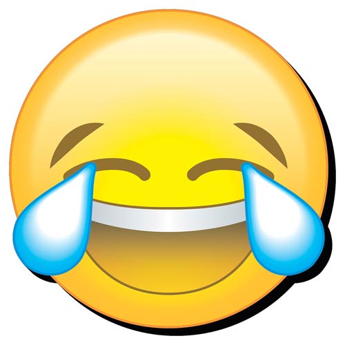 Emoji Laugh Cry Funky Chunky Magnet